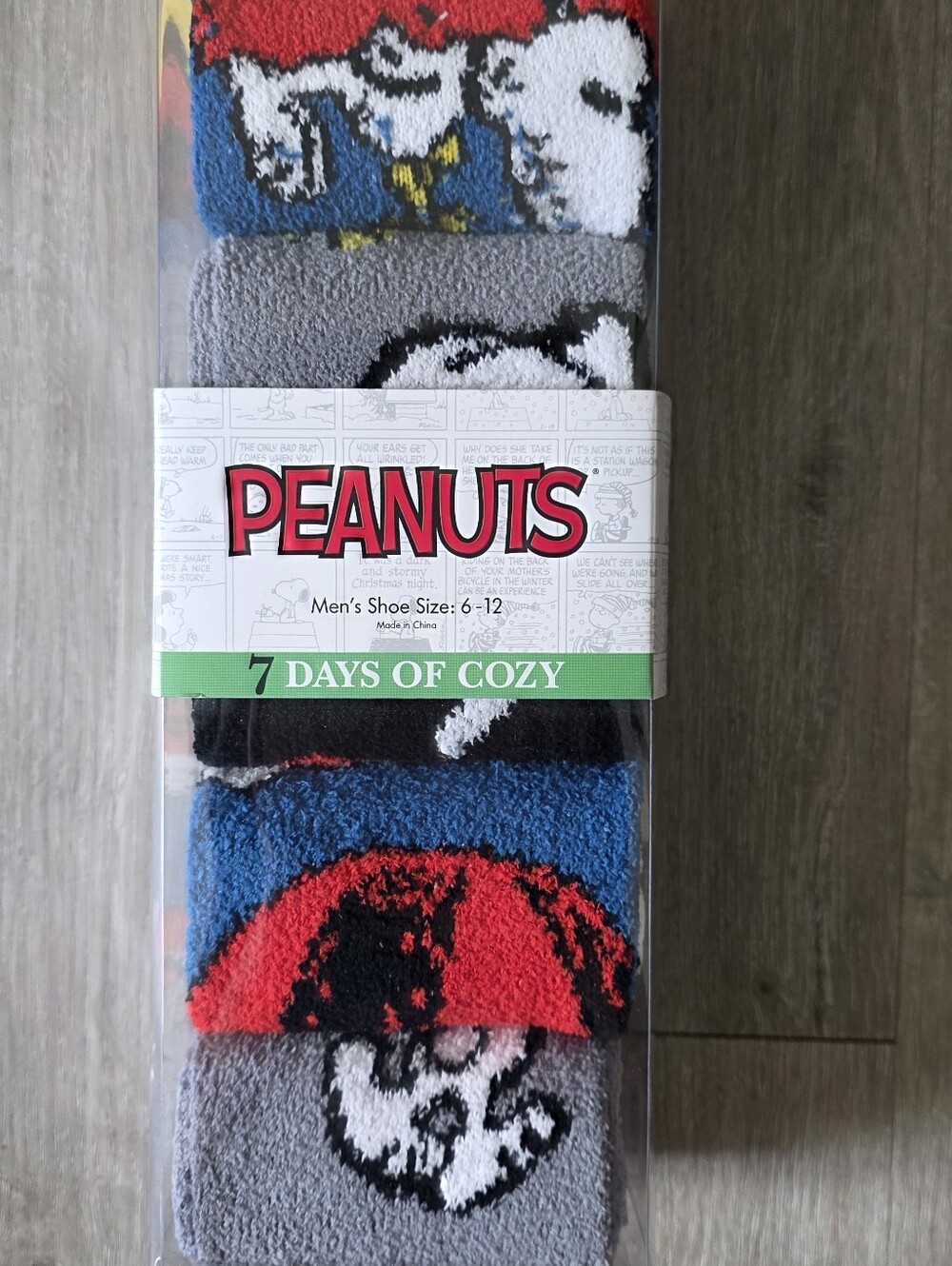 NWT Peanuts Character Socks 7 Pairs